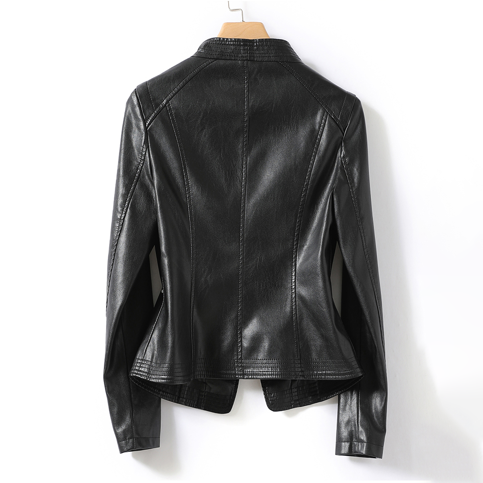 Leather Blazer Women – Stylish Faux Leather Jacket for Casual or Work