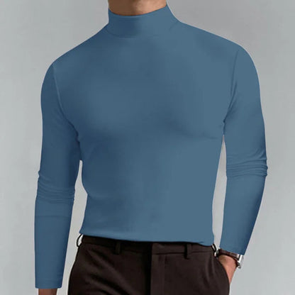 Men's Roll Neck Jumper – Warm Knit Sweater for Casual and Smart Style