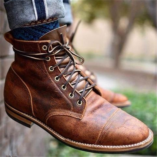 Men's Leather Boots – Durable Waterproof Footwear for Outdoor Adventure