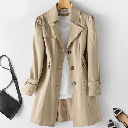 Trench Coat for Women – Elegant Long Design, Stylish Outerwear for All Occasions