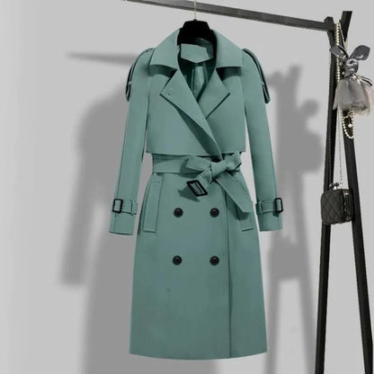 Women's Stylish Belted Coat – Elegant Outerwear for Fall and Winter Fashion