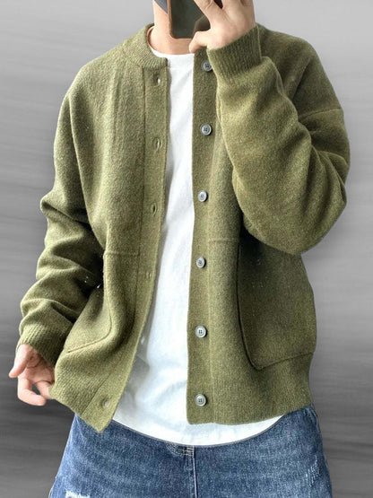 Men's Casual Cardigan – Stylish Button-Up Knit Sweater for Everyday Wear