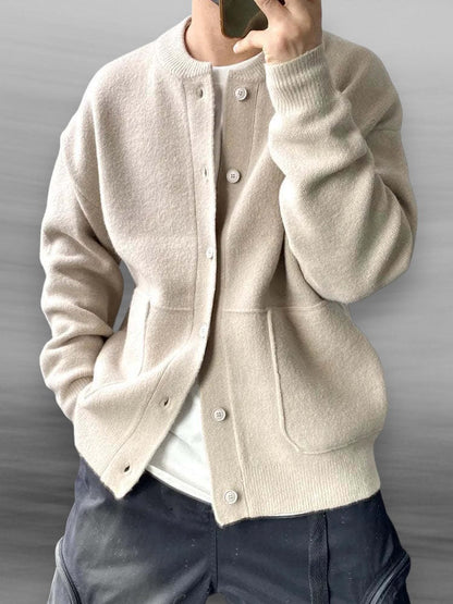 Men's Casual Cardigan – Stylish Button-Up Knit Sweater for Everyday Wear