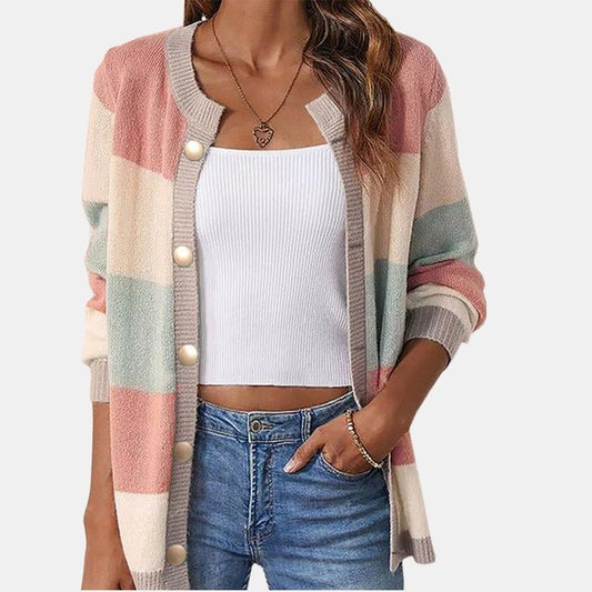 Women's Cardigan – Classic Knit Sweater for Fall, Cozy Layering Piece