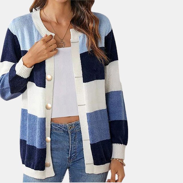 Women's Cardigan – Classic Knit Sweater for Fall, Cozy Layering Piece