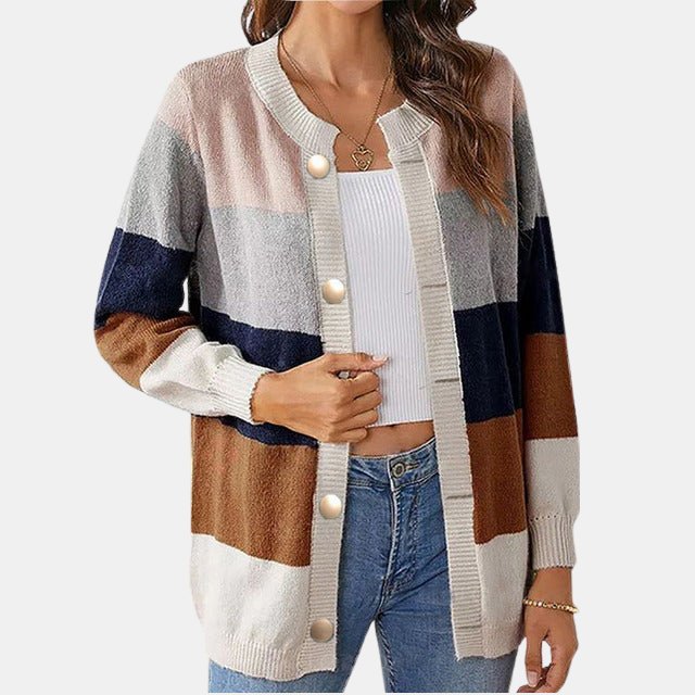 Women's Cardigan – Classic Knit Sweater for Fall, Cozy Layering Piece