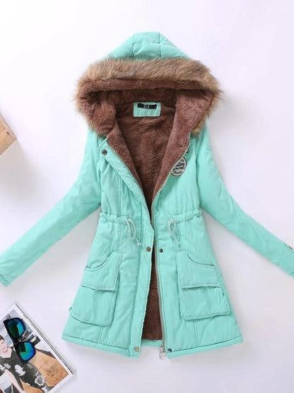 Winter Coat for Women – Warm Stylish Long Jacket with Hood and Pockets