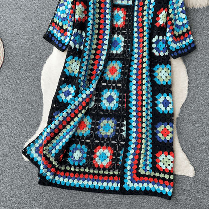 Floral Cardigan for Women – Crochet Knit Sweater for Spring & Summer Fashion