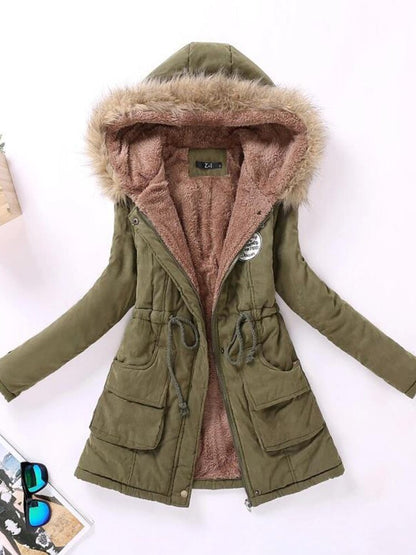 Winter Coat for Women – Warm Stylish Long Jacket with Hood and Pockets