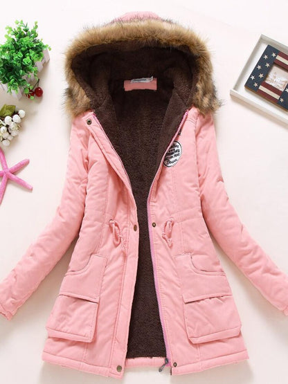 Winter Coat for Women – Warm Stylish Long Jacket with Hood and Pockets