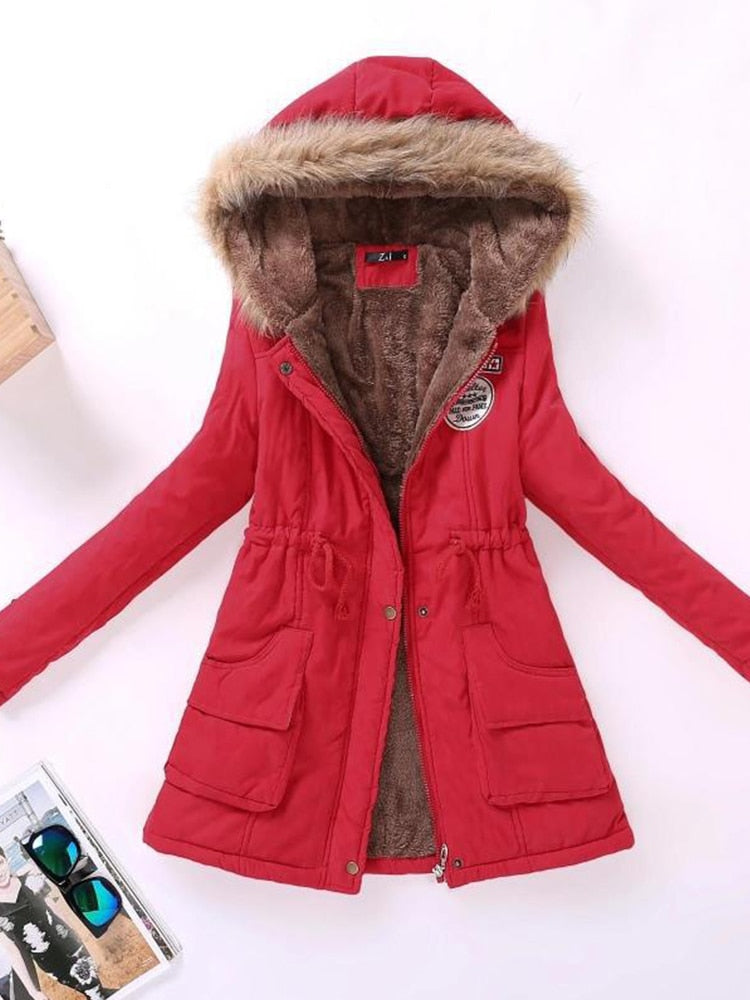 Winter Coat for Women – Warm Stylish Long Jacket with Hood and Pockets