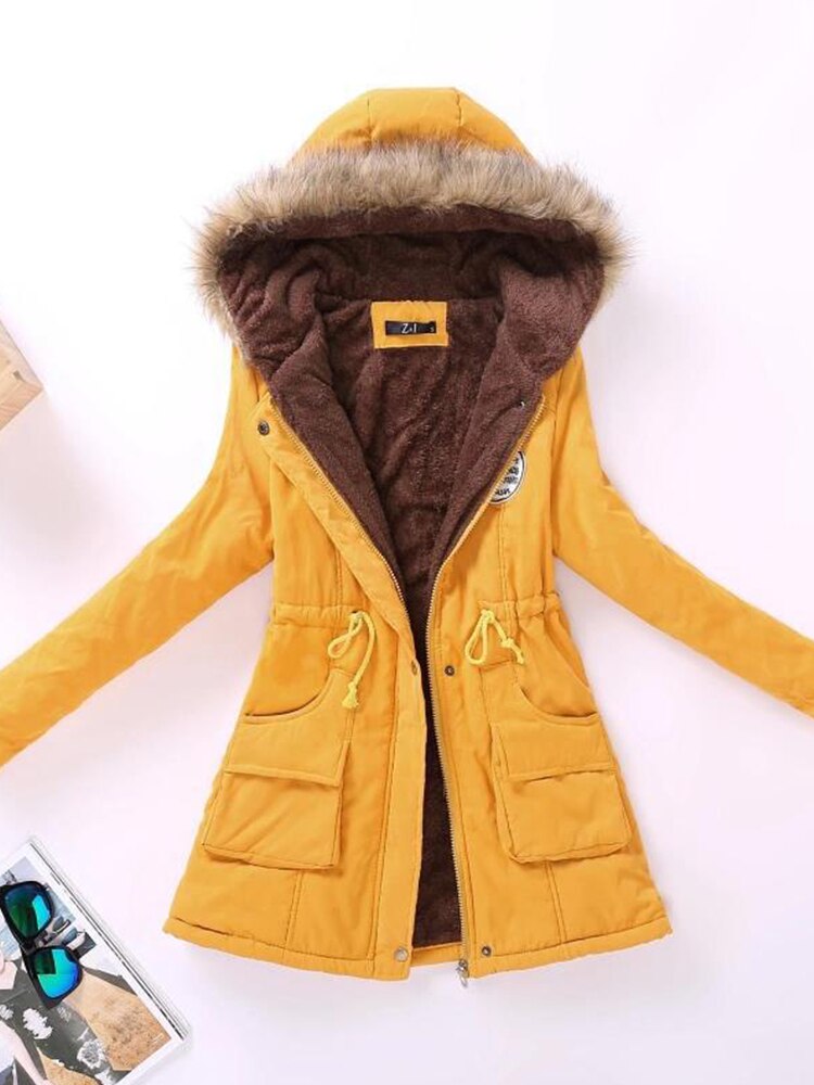 Winter Coat for Women – Warm Stylish Long Jacket with Hood and Pockets