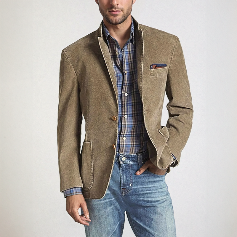 Men's Classic Blazer – Stylish Tailored Jacket for Work and Formal Events