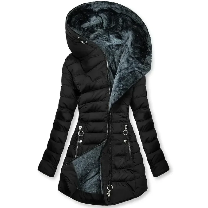 Women's Winter Jacket – Warm Insulated Coat with Hood for Cold Weather