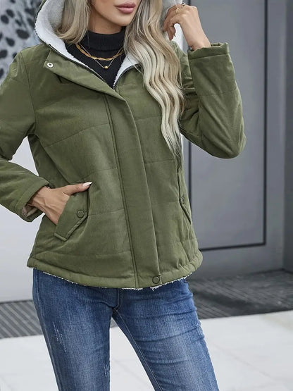 Women's Hooded Jacket – Comfortable Lightweight Zip-Up for Casual Wear