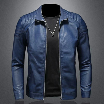 Men's Leather Jacket – Stylish Biker Jacket in Genuine Leather for Casual Wear