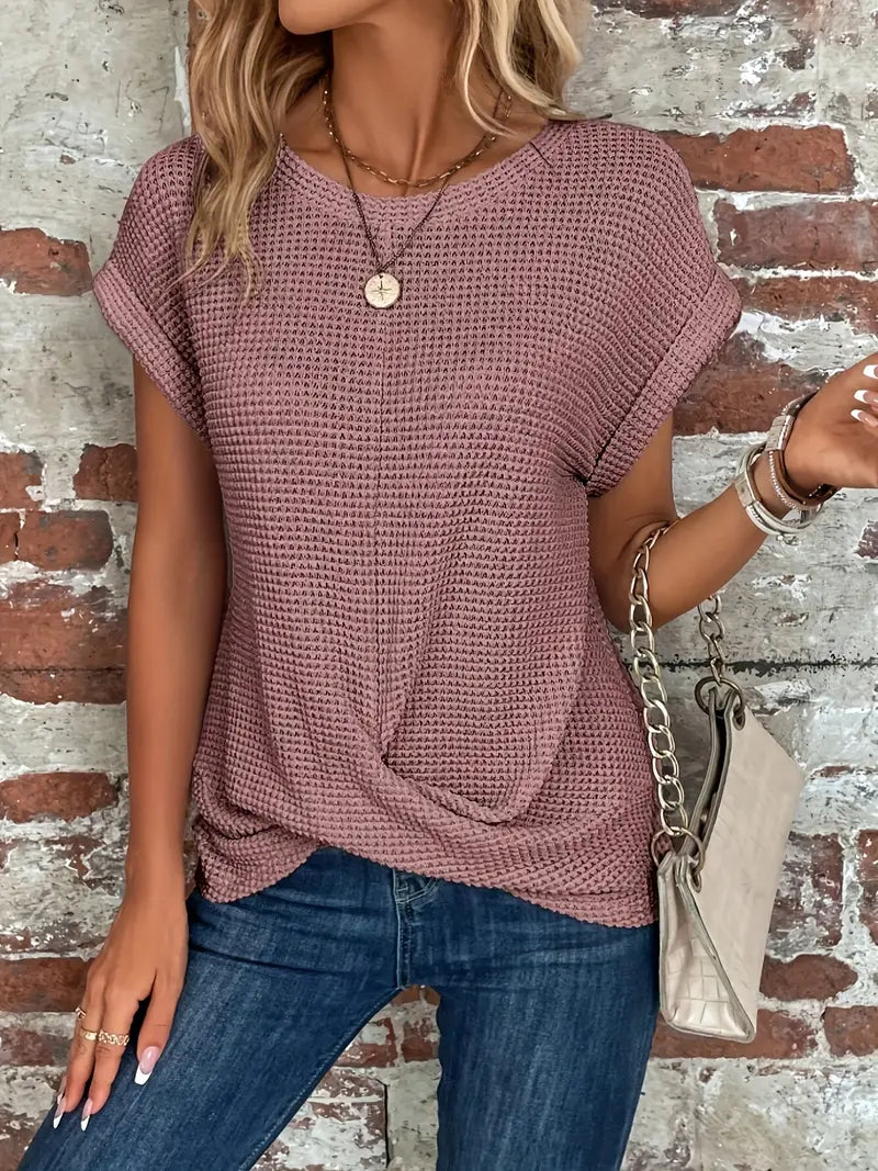 Casual Knit Top Women – Soft Lightweight Sweater for Everyday Wear