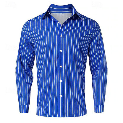 Men's Casual Long Sleeve Shirt – Lightweight Cotton Button-Up for Everyday Wear