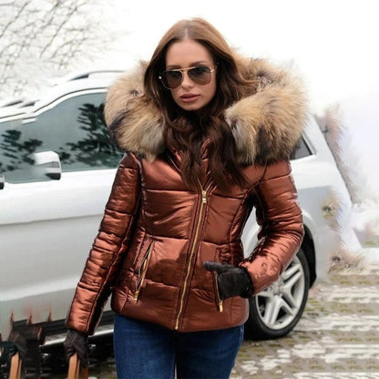 Winter Jacket for Women – Stylish Warm Coat with Hood and Pockets