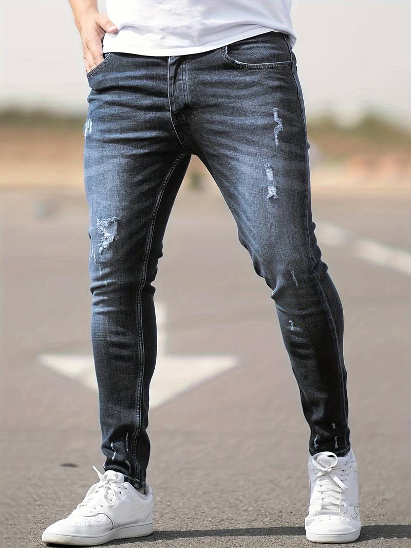 Men's Slim Fit Jeans – Stylish Stretch Denim Pants for Casual Wear