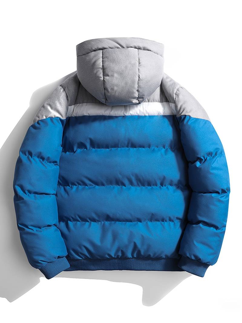 Padded Jacket for Men – Warm Insulated Coat with Hood for Winter Wear