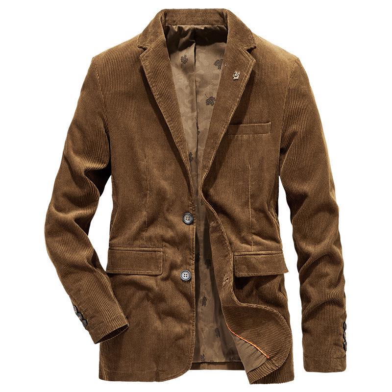 Men's Cord Jacket – Classic Casual Outerwear in Durable Fabric for Fall