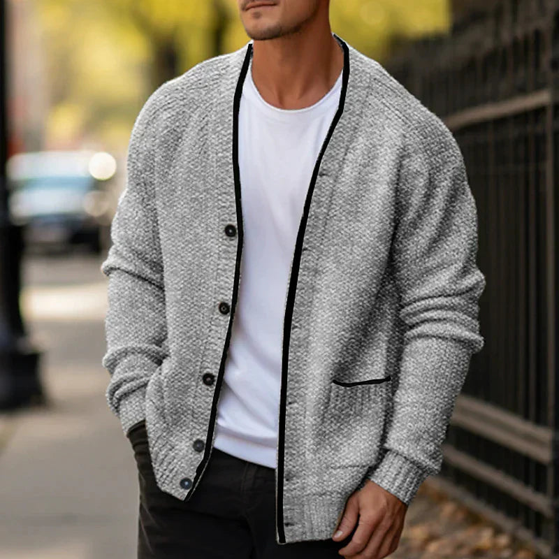 Men's Stylish Cardigan – Cozy Knit Sweater for Casual and Formal Wear