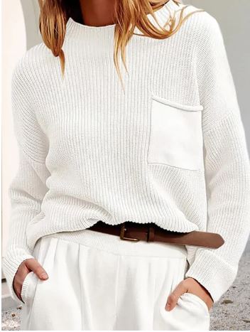 Women’s Classic Sweater – Cozy Knit Pullover for Casual and Chic Style