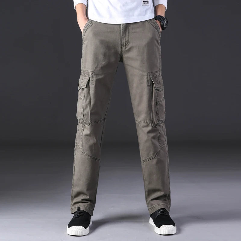 Men's Cargo Trousers – Casual Lightweight Pants with Pockets for Everyday Wear