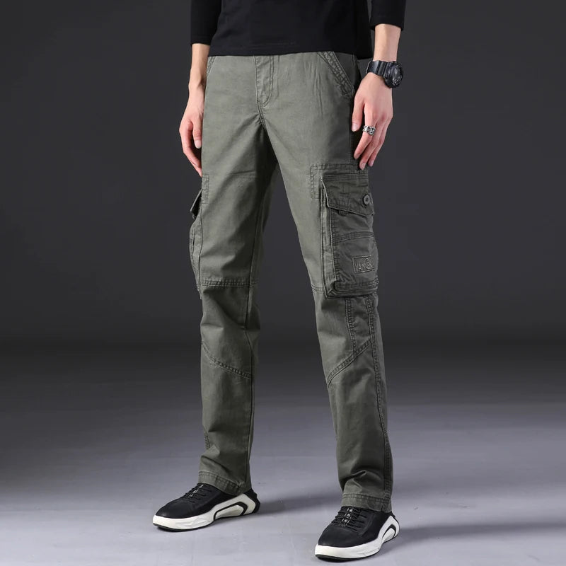 Men's Cargo Trousers – Casual Lightweight Pants with Pockets for Everyday Wear