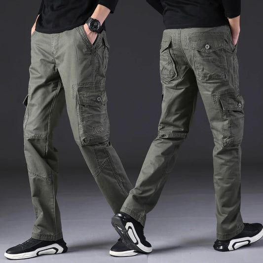 Men's Cargo Trousers – Casual Lightweight Pants with Pockets for Everyday Wear