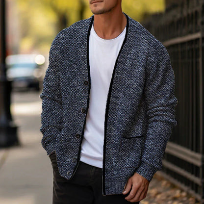 Men's Stylish Cardigan – Cozy Knit Sweater for Casual and Formal Wear