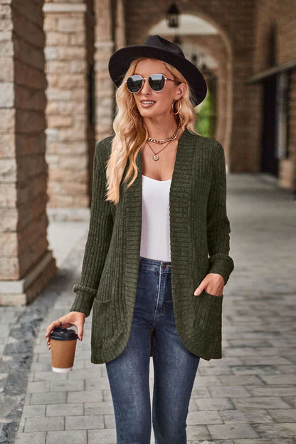 Women's Cozy Cardigan – Soft Knit Sweater for Casual Wear & Layering