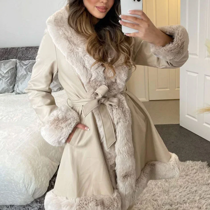 Winter Coat for Women – Stylish Warm Long Jacket with Hood and Pockets