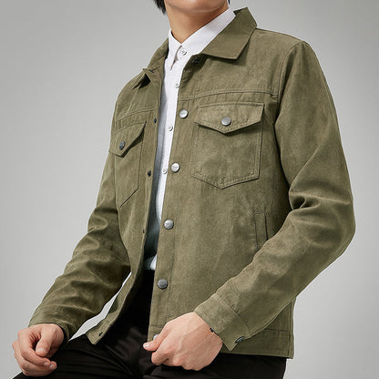 Men's Casual Trucker Jacket – Stylish Denim Outerwear for Everyday Wear