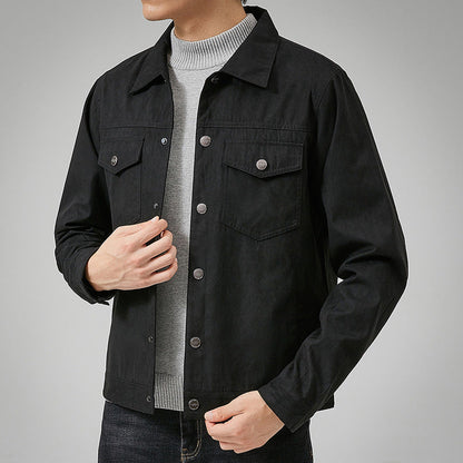 Men's Casual Trucker Jacket – Stylish Denim Outerwear for Everyday Wear