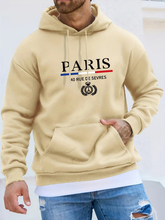 Men's Hooded Sweatshirt – Casual Lightweight Pullover for Everyday Wear