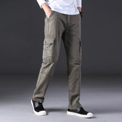 Men's Cargo Trousers – Casual Lightweight Pants with Pockets for Outdoor Wear