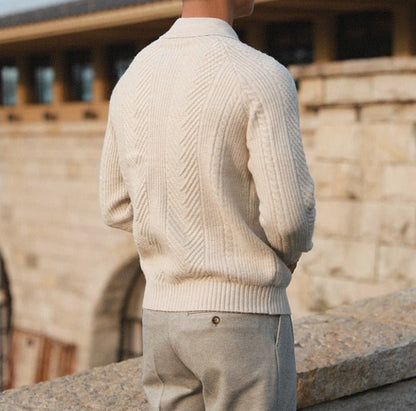 Men's Knitted Jumper – Cozy Pullover Sweater for Casual and Smart Wear