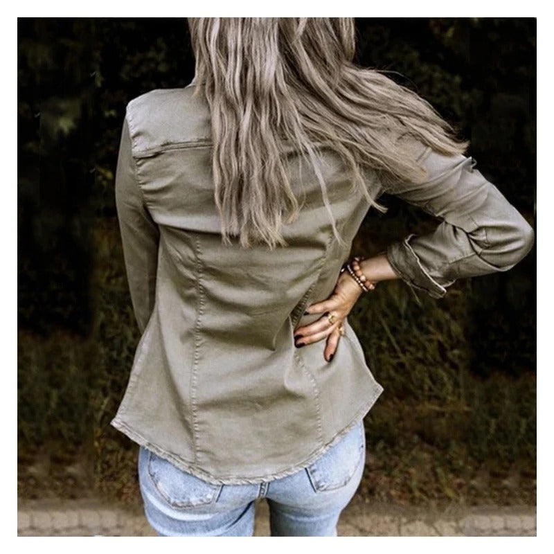 Denim Jacket Women – Soft Casual Lightweight Jean Jacket for Everyday Wear