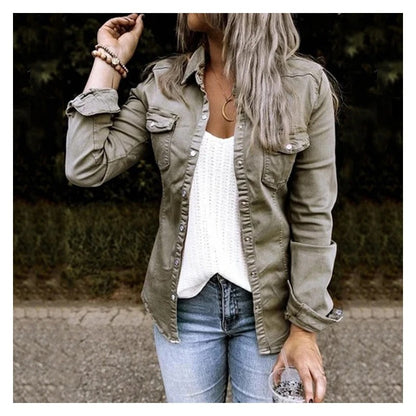 Denim Jacket Women – Soft Casual Lightweight Jean Jacket for Everyday Wear