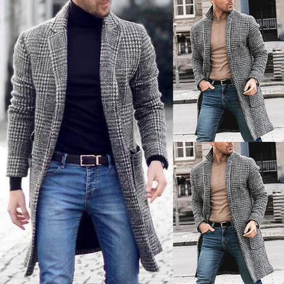 Men's Stylish Coat – Trendy Winter Jacket with Warm Fabric and Modern Fit