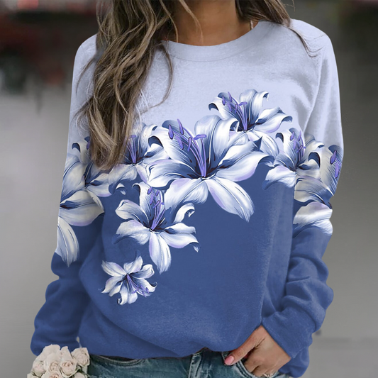 Floral Jumper for Women – Stylish Floral Knit Sweater for Casual Wear