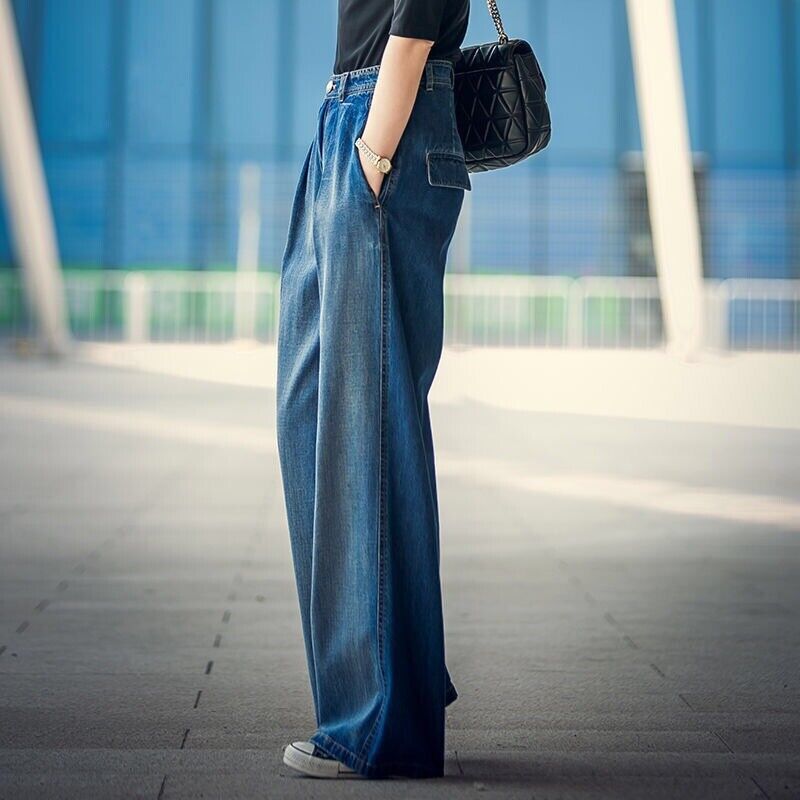 Wide Leg Trousers for Women – Chic High-Waisted Pants in Soft Fabric