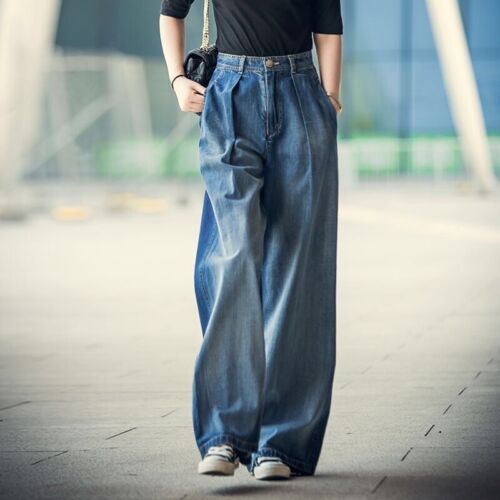 Wide Leg Trousers for Women – Chic High-Waisted Pants in Soft Fabric