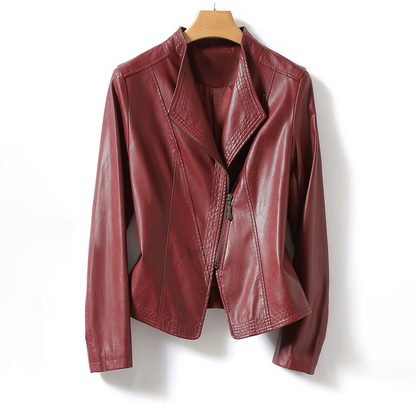 Leather Blazer Women – Stylish Faux Leather Jacket for Casual or Work