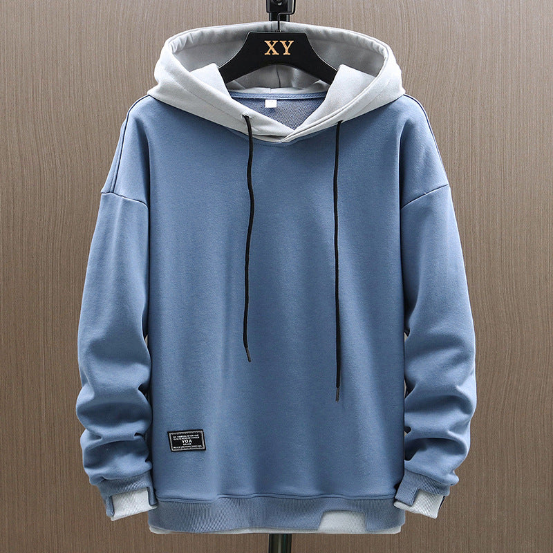 Men's Hoodie – Stylish Two-Tone Pullover with Soft Fabric for Casual Wear