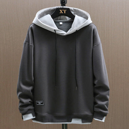 Men's Hoodie – Stylish Two-Tone Pullover with Soft Fabric for Casual Wear