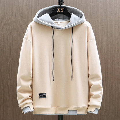 Men's Hoodie – Stylish Two-Tone Pullover with Soft Fabric for Casual Wear