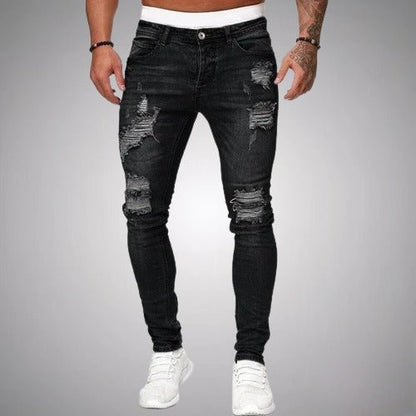 Men's Ripped Jeans – Stylish Distressed Denim Pants for Casual Wear